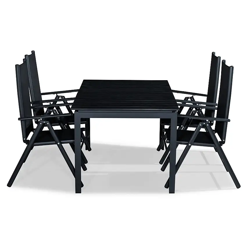 Matgrupp Comfort GardenTunis 152-210x90 med 4 Positionsstolar Maggie