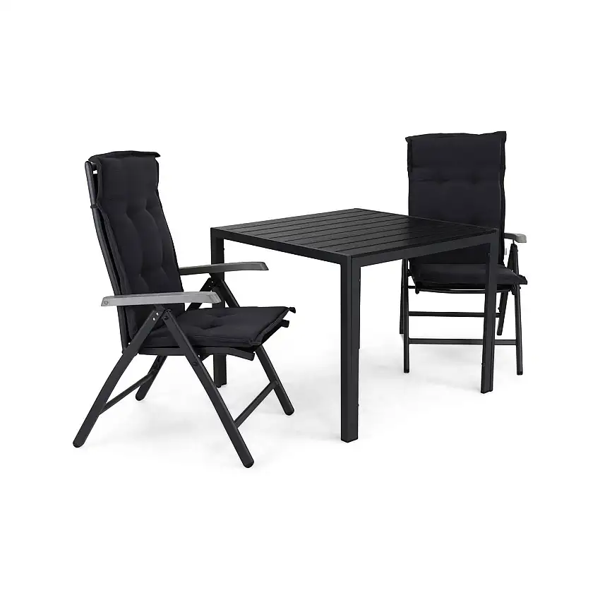 Matgrupp Comfort GardenTunis Matgrupp Utomhus 90 med 2 Monaco Lyx Positionsstol m Dyna