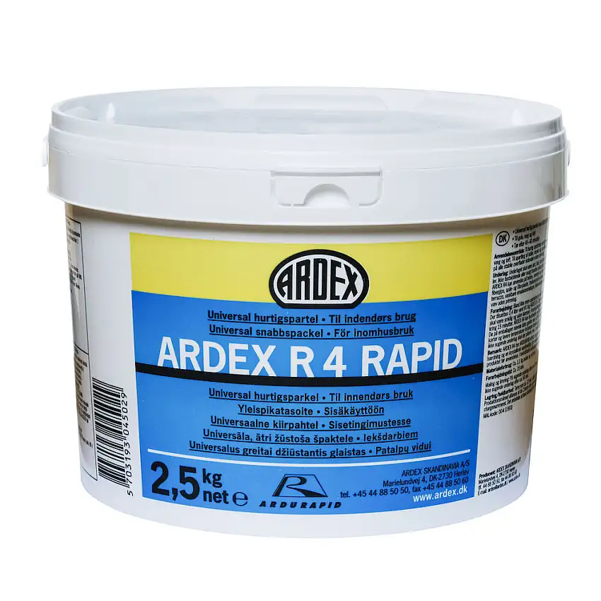 Väggspackel ArdexR4 Rapid 2,5 kg