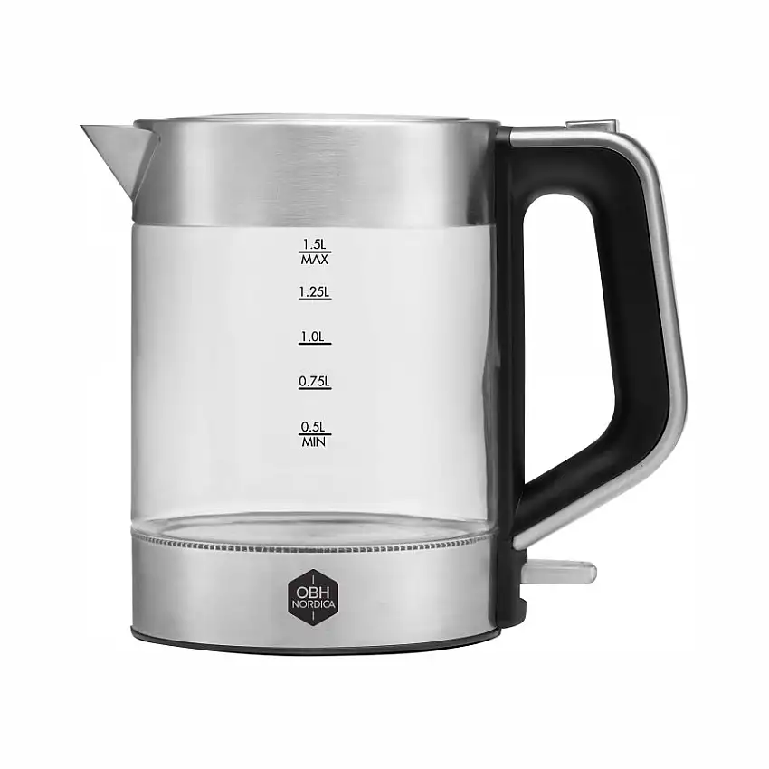 Vattenkokare OBH NordicaVenice Glass Tekokare 1,5L med Automatisk Avstängning