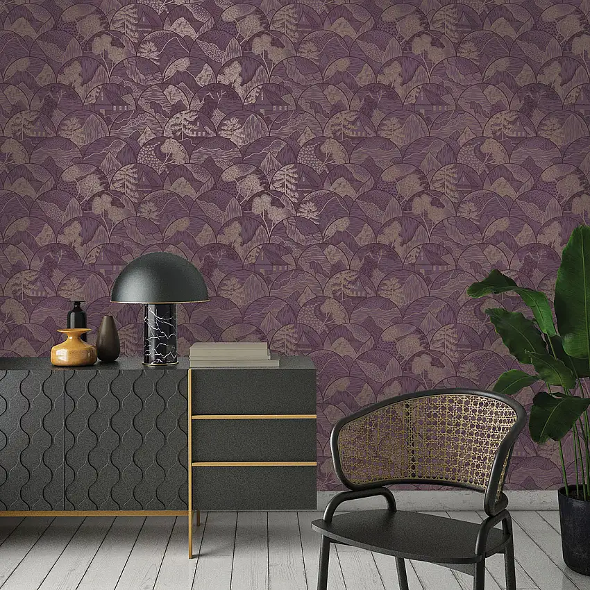 Tapet HoldenAlchemy Teshio Plum 65882