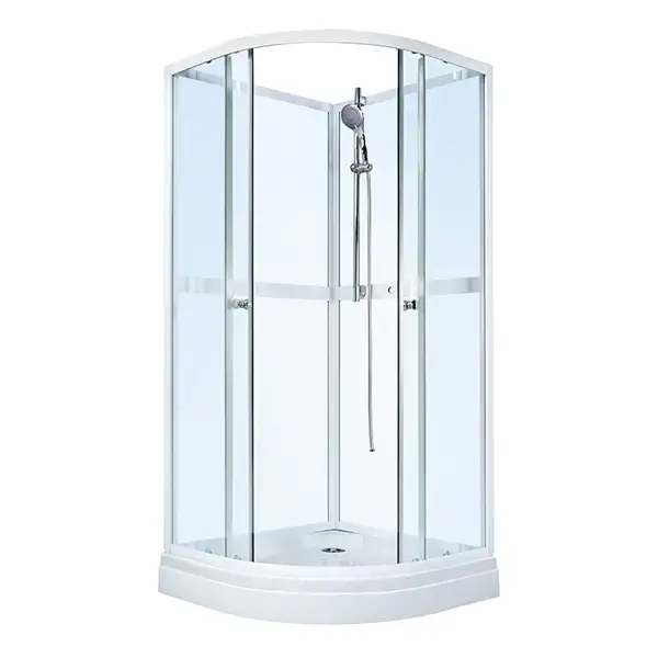 Duschkabin SunwindAurora RundVit, 800x800 mm
