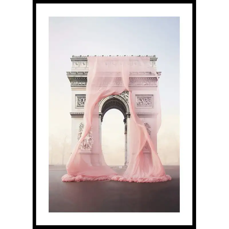 Poster GallerixArc De Triomphe Rose50x70 cm