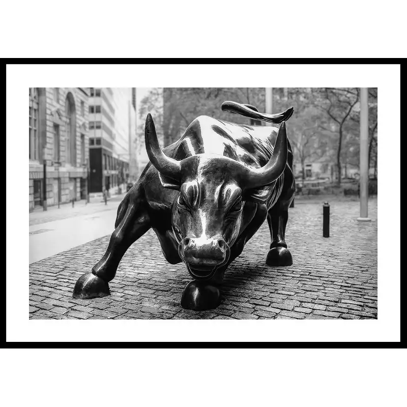 Poster GallerixCharging Bull No150x70 cm