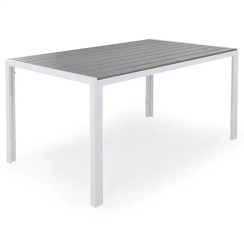 Utebord Comfort GardenTunis 150x90 cmVit/Grå