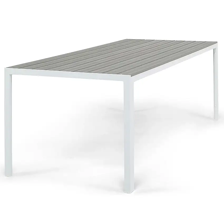 Utebord Comfort GardenTunis 205x90 cmVit/Grå
