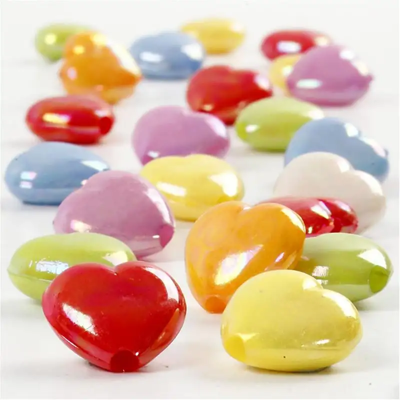 Hjärtmix Creativ CompanyMixade Färger Stl 15x15 mm Hålstl 3 mm 1 Burk125 ml