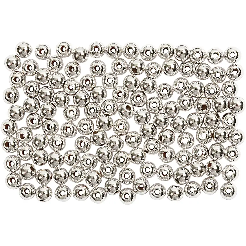 Vaxpärlor Creativ CompanyHålstl 0,7 mm 150 St/1 FörpSilver, Diameter: 3 mm