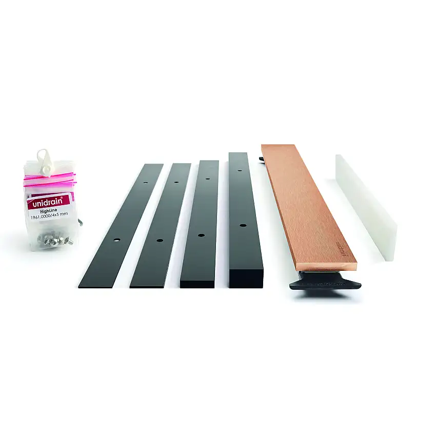Avloppspanel UnidrainHighLine PanelKoppar, Längd: 1133 mm