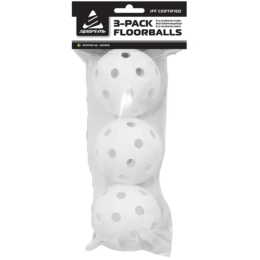 Innebandybollar SportMe3 Pack IFF-Godkända