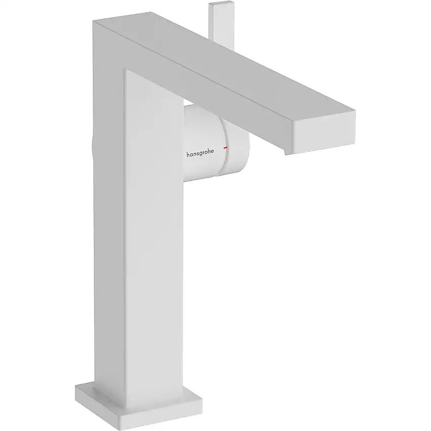 Tvättställsblandare HansgroheTecturis E Fine 150 CoolStart med Push-open VentilMatt Vit