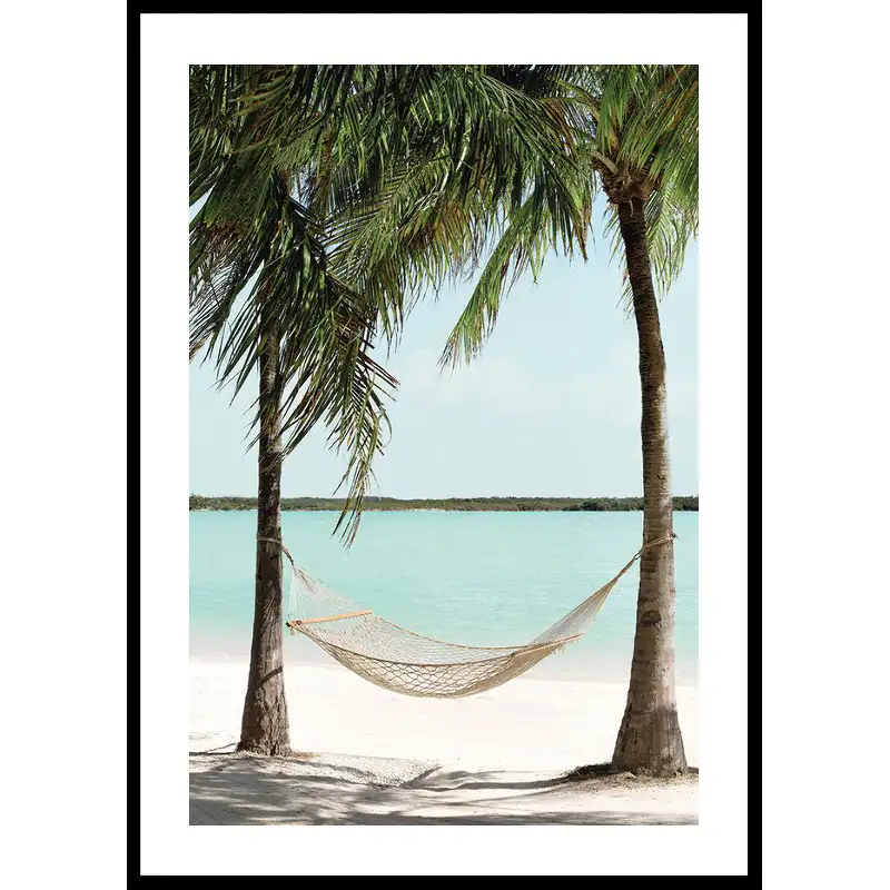 Poster GallerixTropical Oasis Hammock50x70 cm