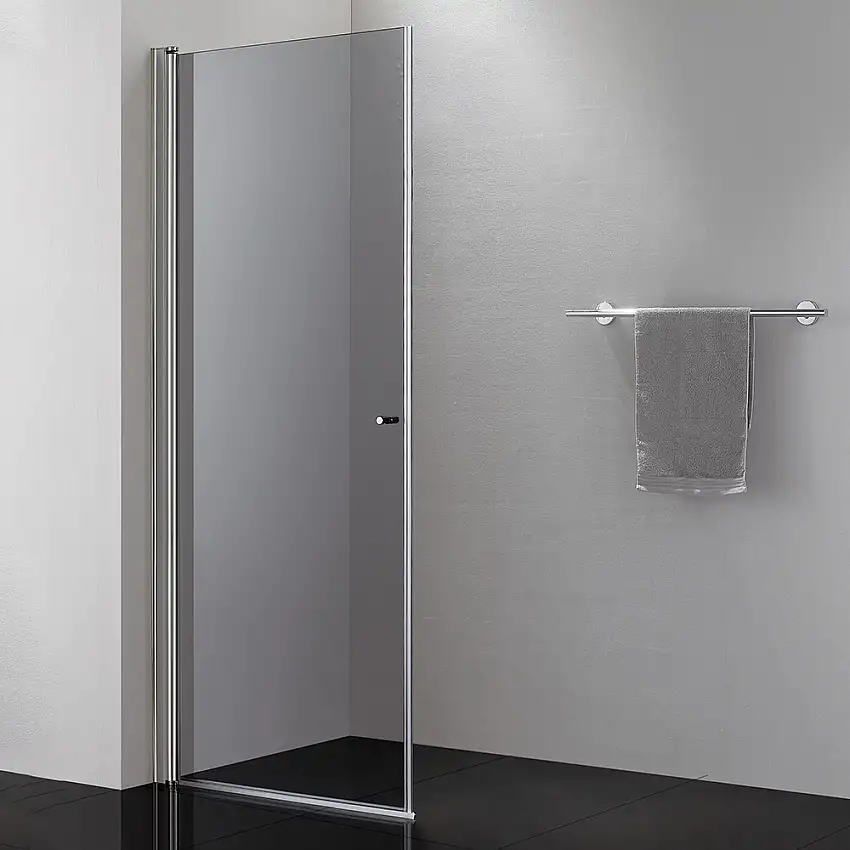 Duschdörr AlternaPicto RakGråtonat glas, Bredd: 848 mm