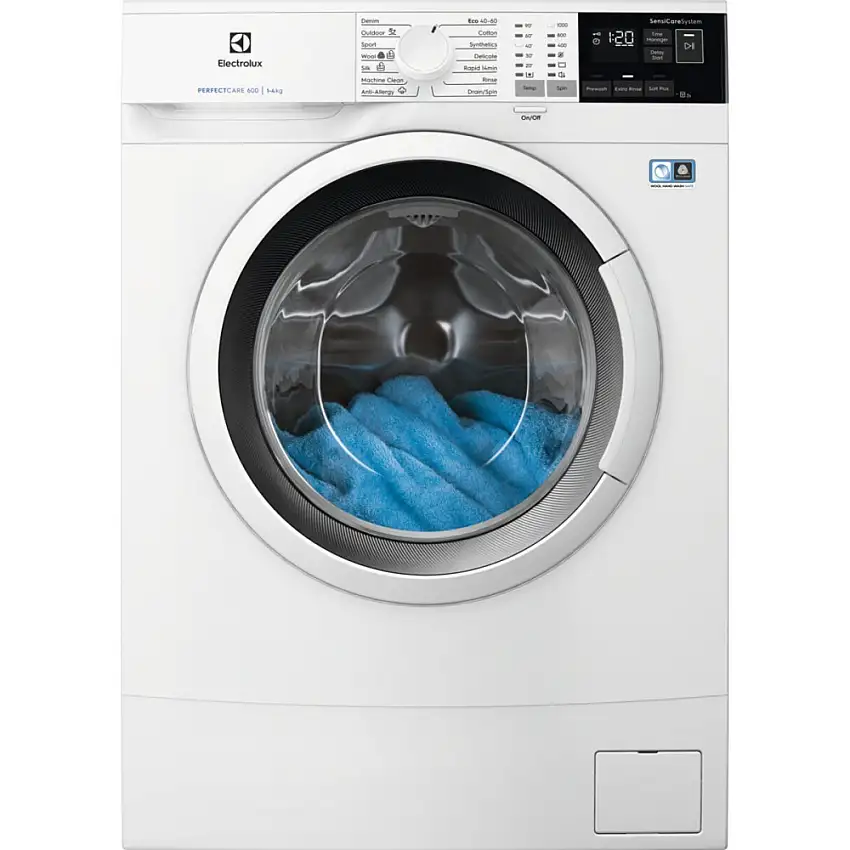 Frontmatad Tvättmaskin ElectroluxEW6S540W34 Slim Kompakt med SensiCare System