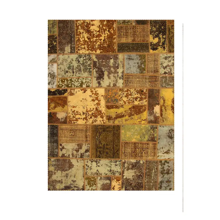 Persisk Patchworkmatta D-signHandknuten 750869