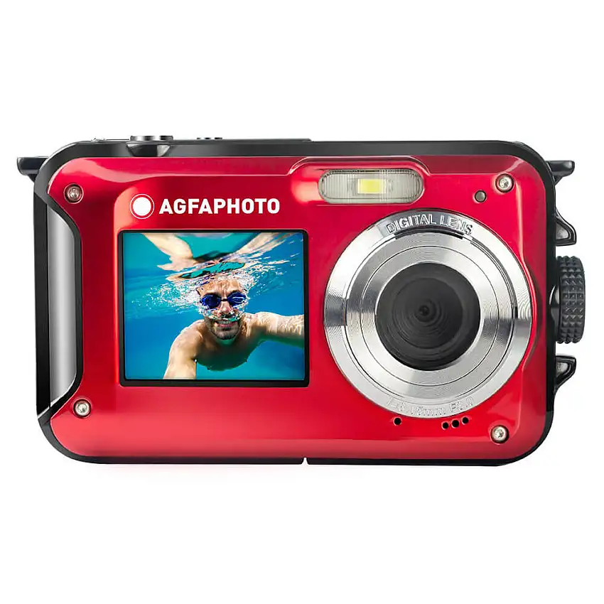 Digitalkamera AgfaphotoWP8000 CMOS WP 24MP Full HDFärg: Röd