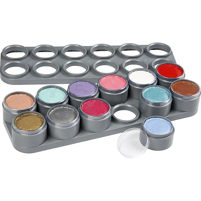Ansiktsfärg Creativ CompanyGrimas Sminkpalett Mixade Färger 12x15 ml/1 st