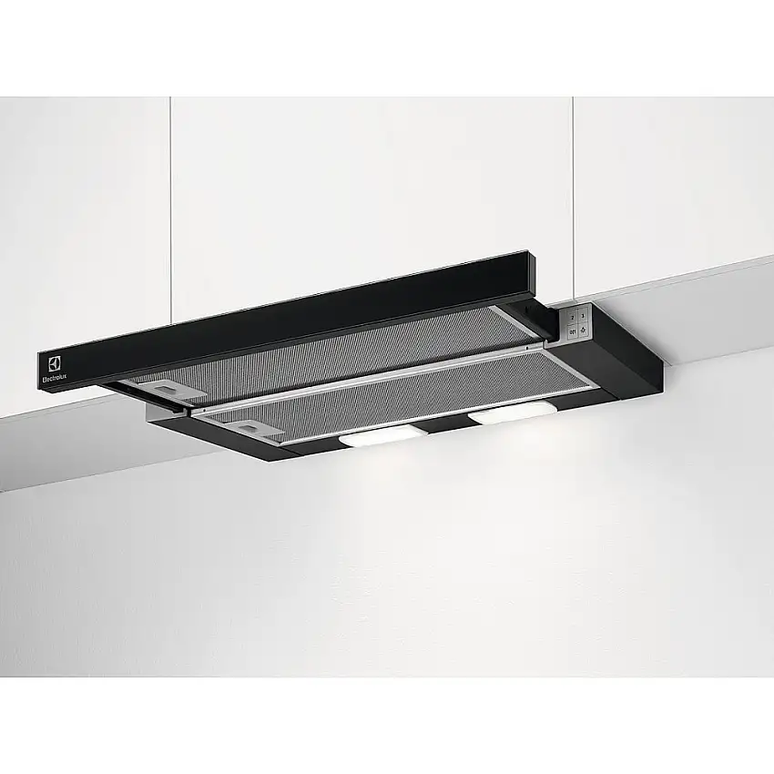 Frihängande Köksfläkt ElectroluxLFP326FB Svart 60 cm med LED-belysning