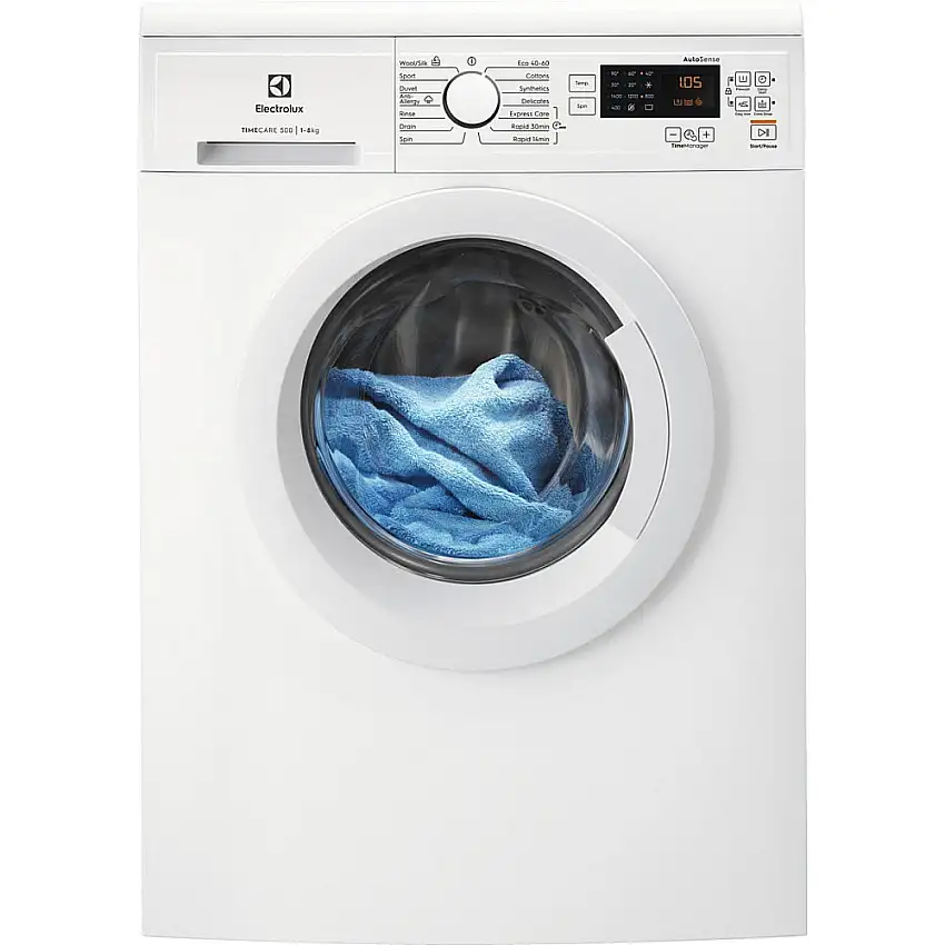 Frontmatad Tvättmaskin ElectroluxTimeCare EW2F3048C1 med TimeManager och Invertermotor