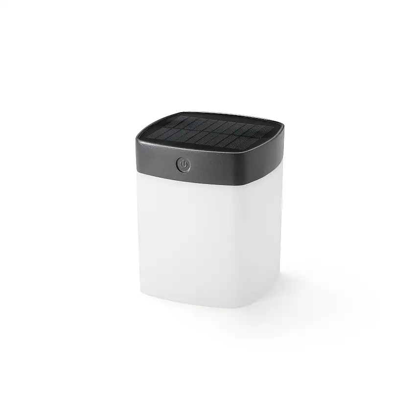 Solcellslampa Gnosjö KonstsmideAssisi Cylinder Kvadrat LED 1WGrå