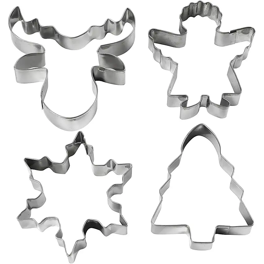 Utsticksform Creativ CompanyJulgran Ängel Ren Snökristall 8 cm 4 St/1 Förp