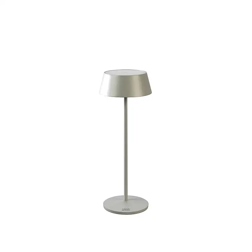Bordslampa Gnosjö KonstsmideMenton USB PortabelGrå