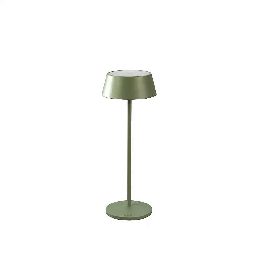 Bordslampa Gnosjö KonstsmideMenton USB PortabelGrön/Grå