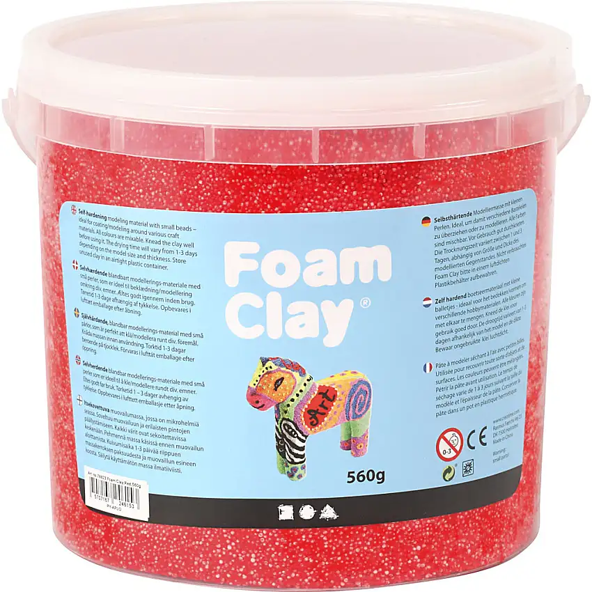 Foam Clay Creativ Company560 g/1 HinkRöd