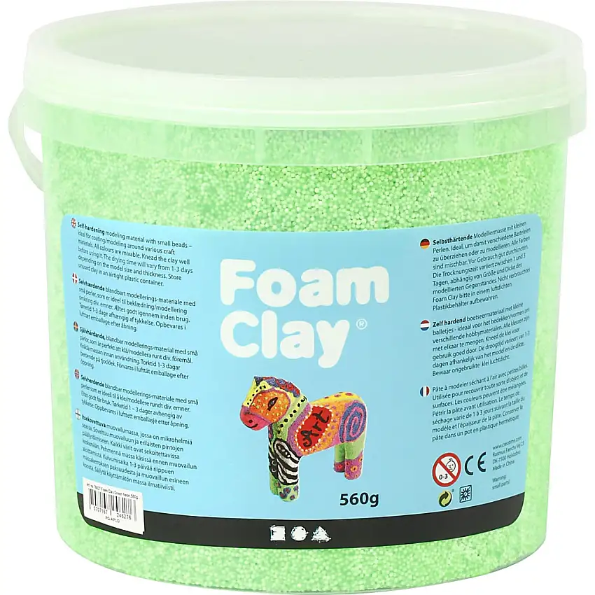 Foam Clay Creativ Company560 g/1 HinkNeongrön