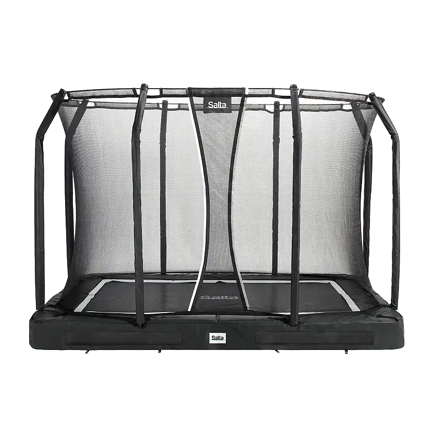 Studsmatta SaltaPremium Ground inkl. säkerhetsnät 305x214 cm