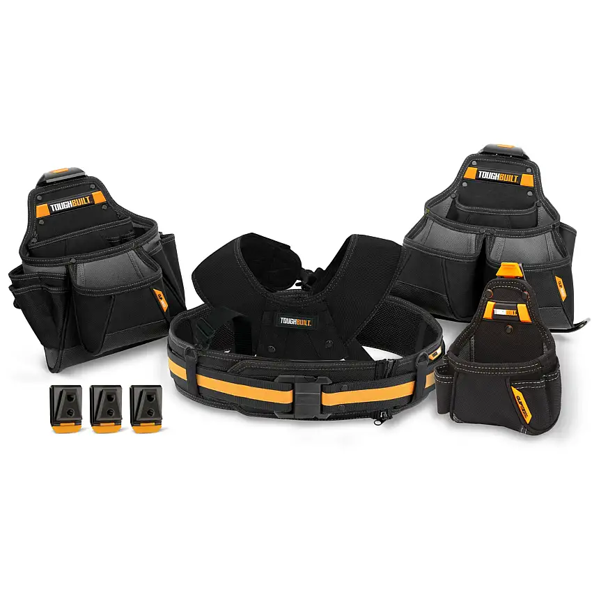 Verktygsbälte ToughbuiltClipTech Pro Contractor CT-101-5P