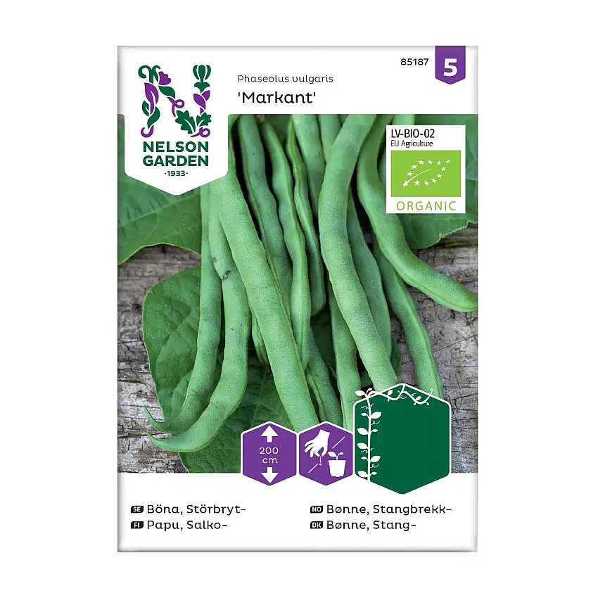 Frö Störbrytböna Nelson GardenMarkant Organic