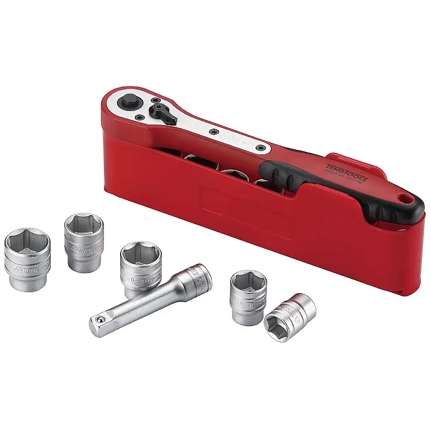 Hylsnyckelsats med 3/8 tum fyrkantsfäste Teng ToolsM3812N1