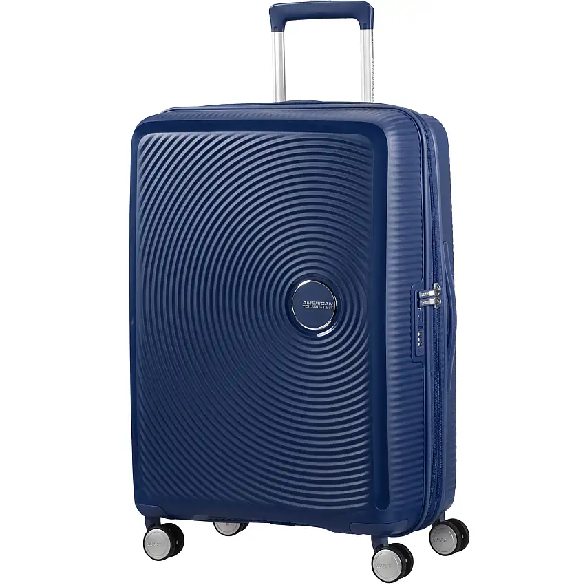 Resväska Soundbox American Tourister67 Exp - Expanderbar För Optimal PackningFärg: Midnight Navy