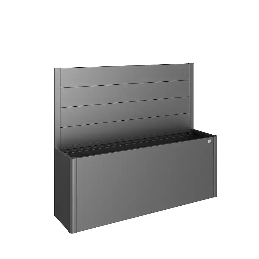 Skärmvägg Biohorttill Belvedere Planteringslåda 91x4x201 cmMörkgrå
