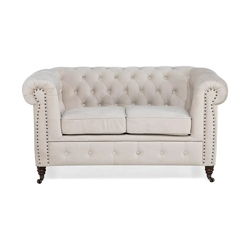 2-sitssoffa Manor HouseChesterfield Deluxe SammetBeige