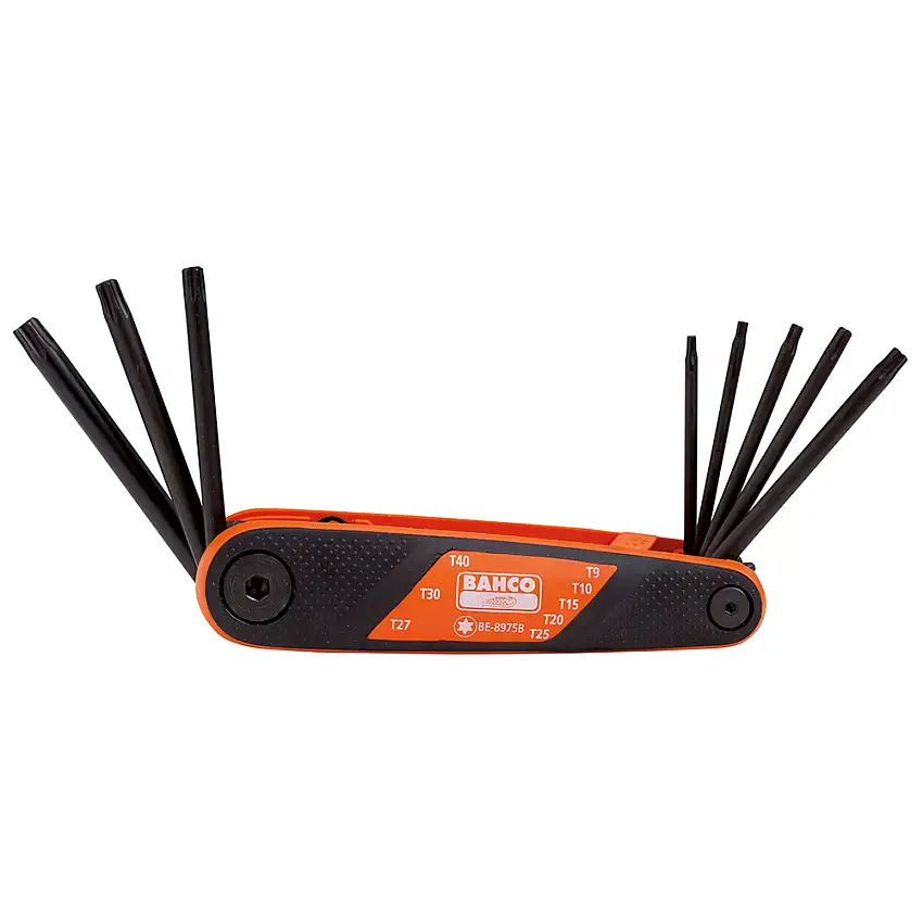 Torxnyckelsats BahcoBE-8975B 8 st T9-40