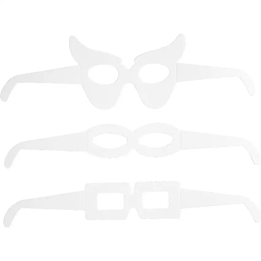 Figurer Creativ CompanyGlasögon Vit 16 st/1 Förp