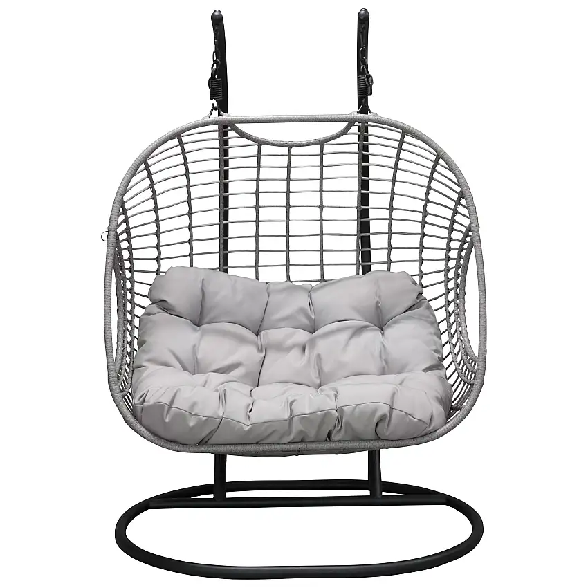 Hängstol Venture HomeViga Dubbel med 2 Sittplatser & Svart Stativ för Trädgård