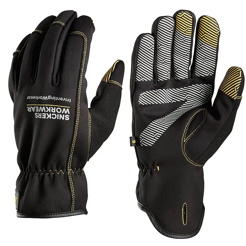 Handske Snickers WorkwearWeather Flex DryStorlek: 10 , Färg: Black