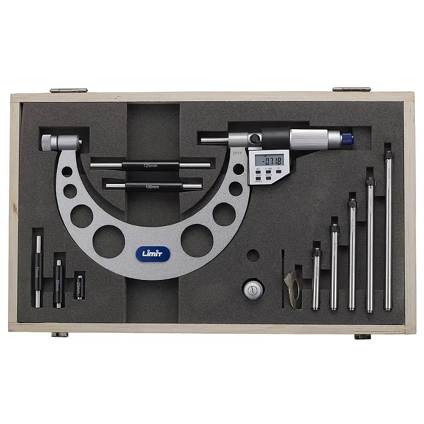 Mikrometer LimitElektronisk, Med Insatskolvar