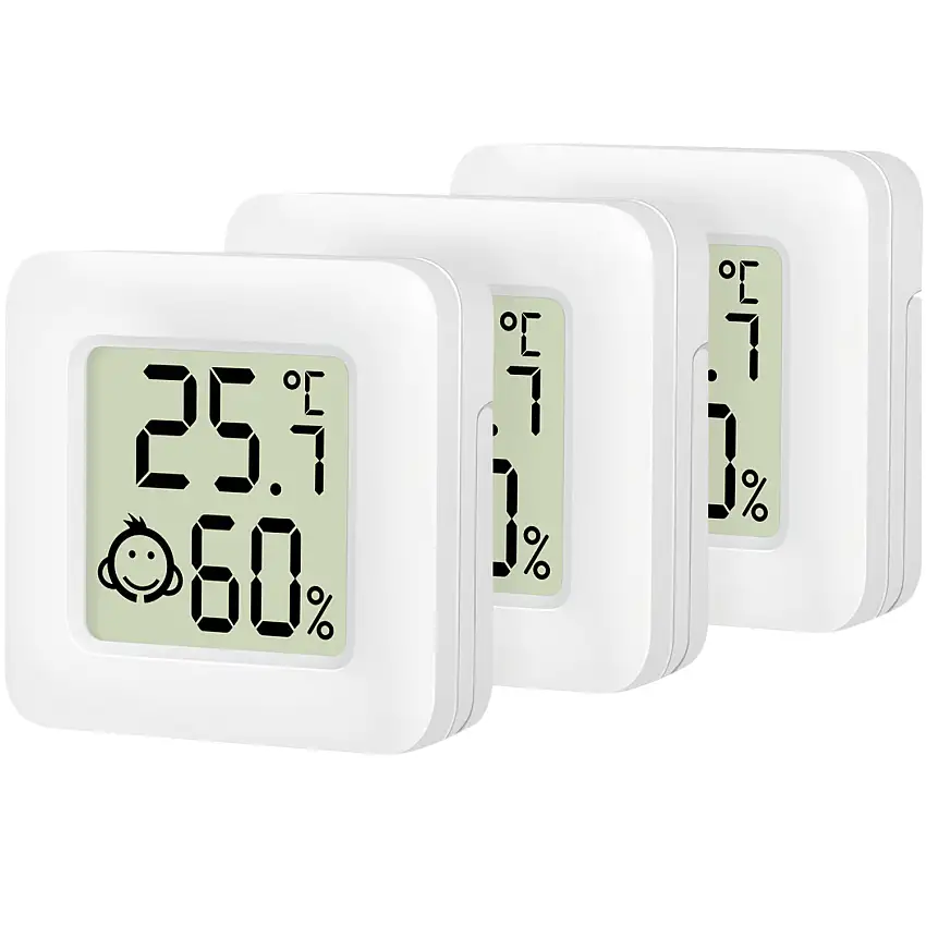 Digital Mini-termometer/hygrometer LogiLink3-pack