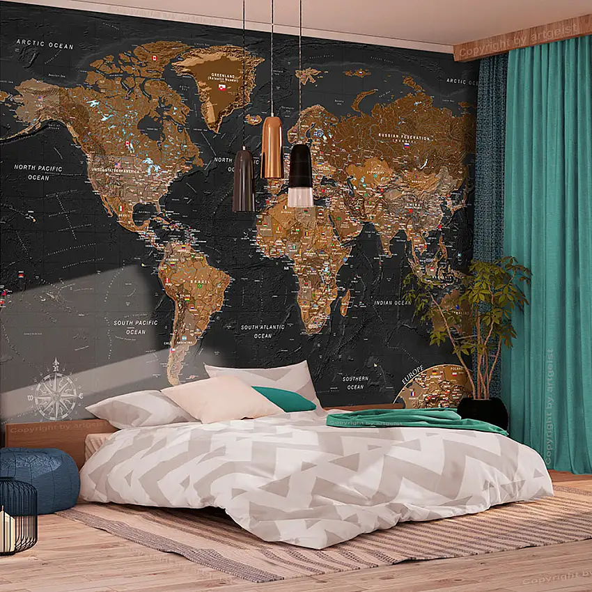 Fototapet ArkiioWorld: Stylish Map