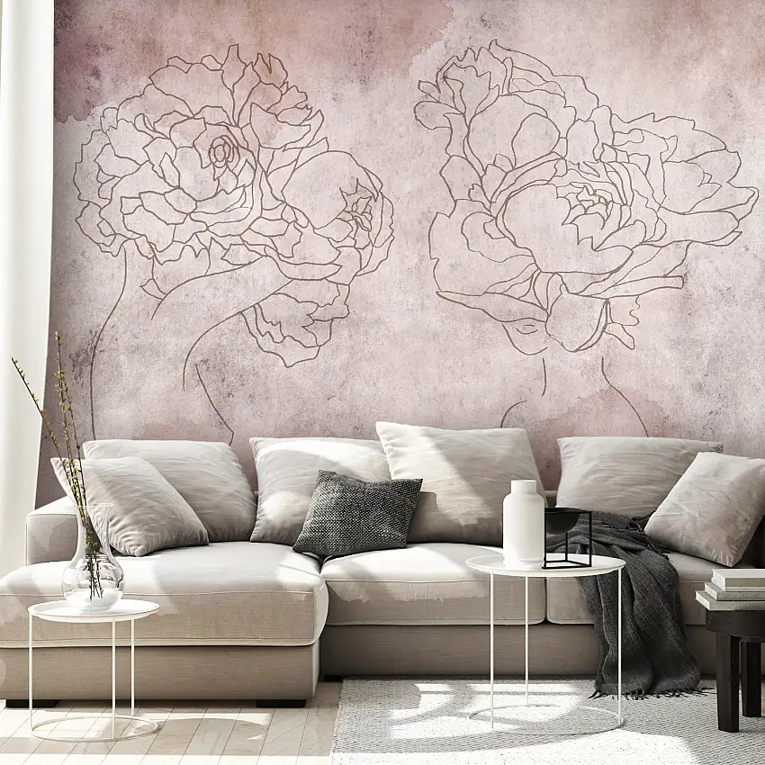Fototapet ArkiioFlowery Wardrobe450x315 cm