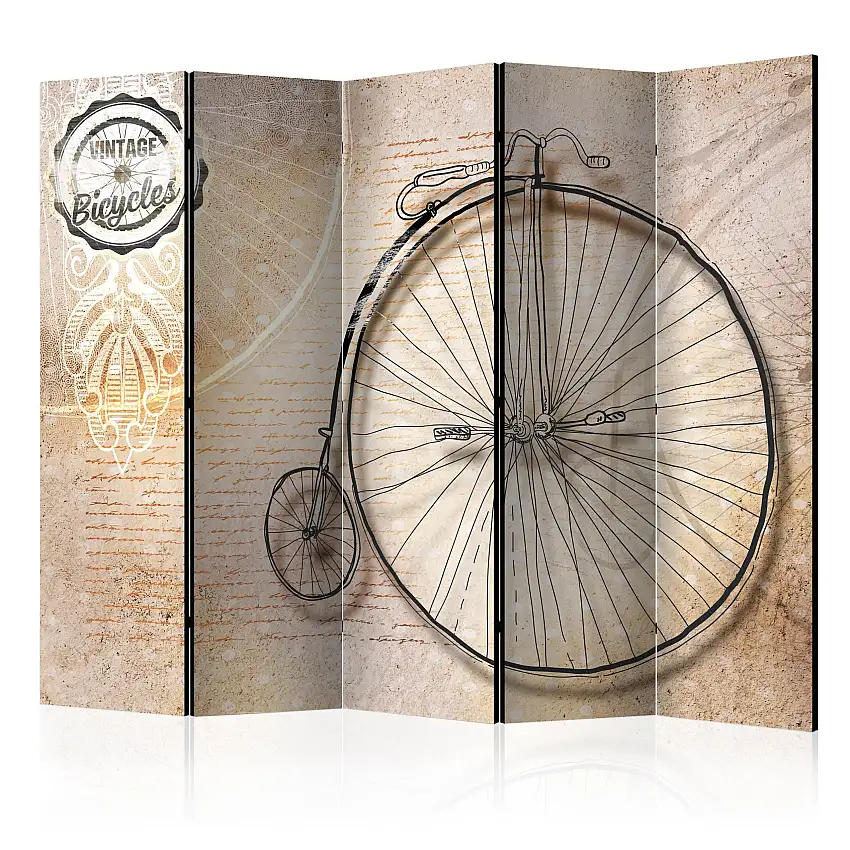 Rumsavdelare Skärmvägg ArkiioVintage Bicycles Sepia II 225x172 cm