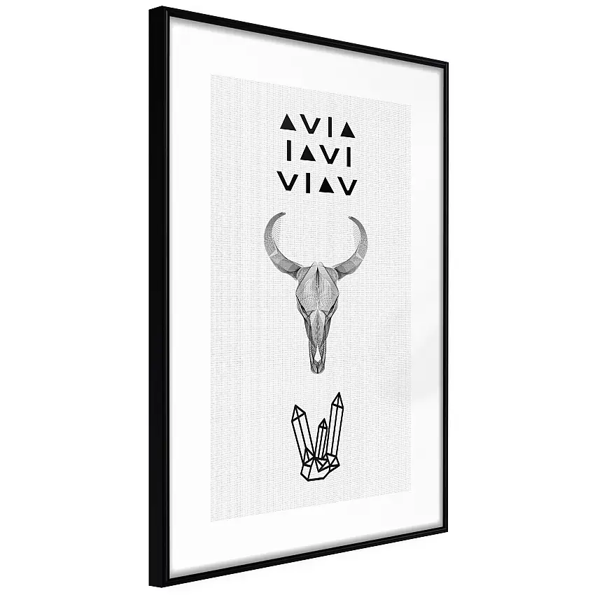 Poster ArtgeistAffisch Animal SkullSvart ram, 40x60 cm