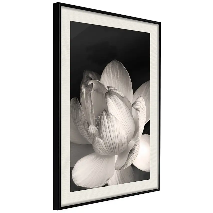 Poster ArtgeistAffisch White SubtletySvart ram med passepartout, 20x30 cm