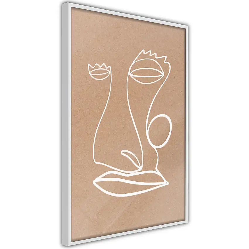 Poster ArtgeistAffisch White Portrait