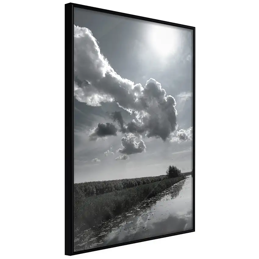 Poster ArtgeistAffisch Hot CloudsSvart ram, 30x45 cm