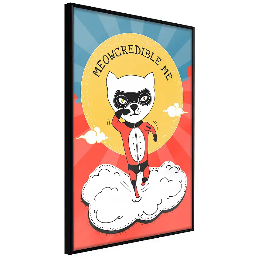 Poster ArtgeistAffisch Dear CatSvart ram, 20x30 cm